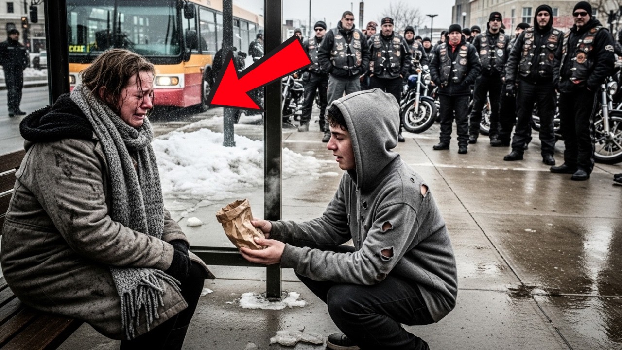 Homeless Kid Gave His Only Meal to a Crying Woman — Then He Saw the Ring That Said “The Chapter”