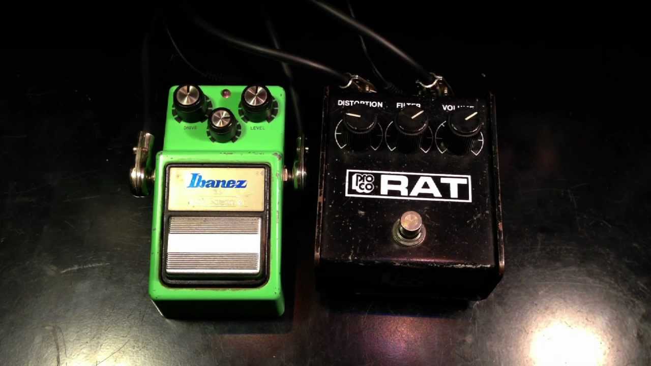 Vintage Ibanez TS9 vs Vintage ProCo RAT