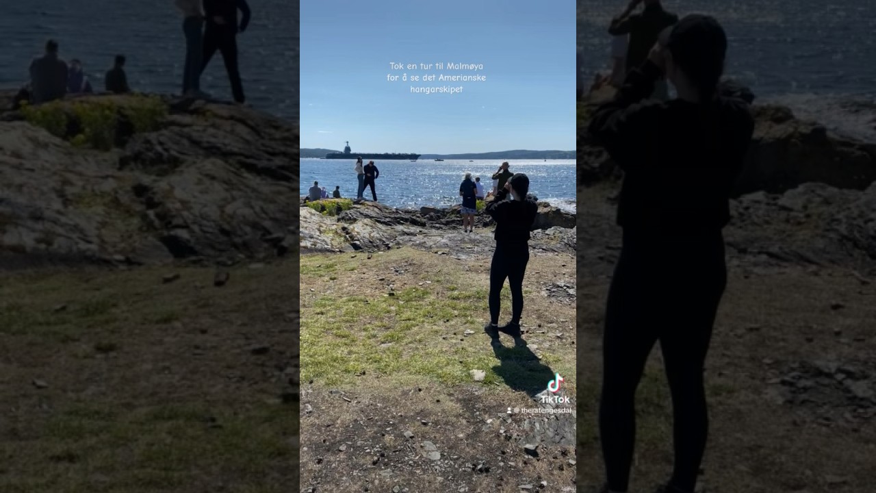 Went to see the worlds largest warship when it visited Oslo🌺 #oslo #norway #weekendvlog #warship