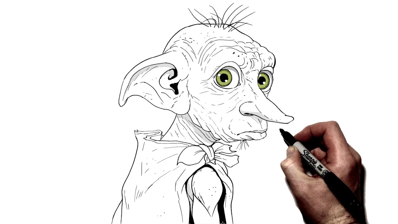 how To Draw Dobby | Step By Step | Harry Potter