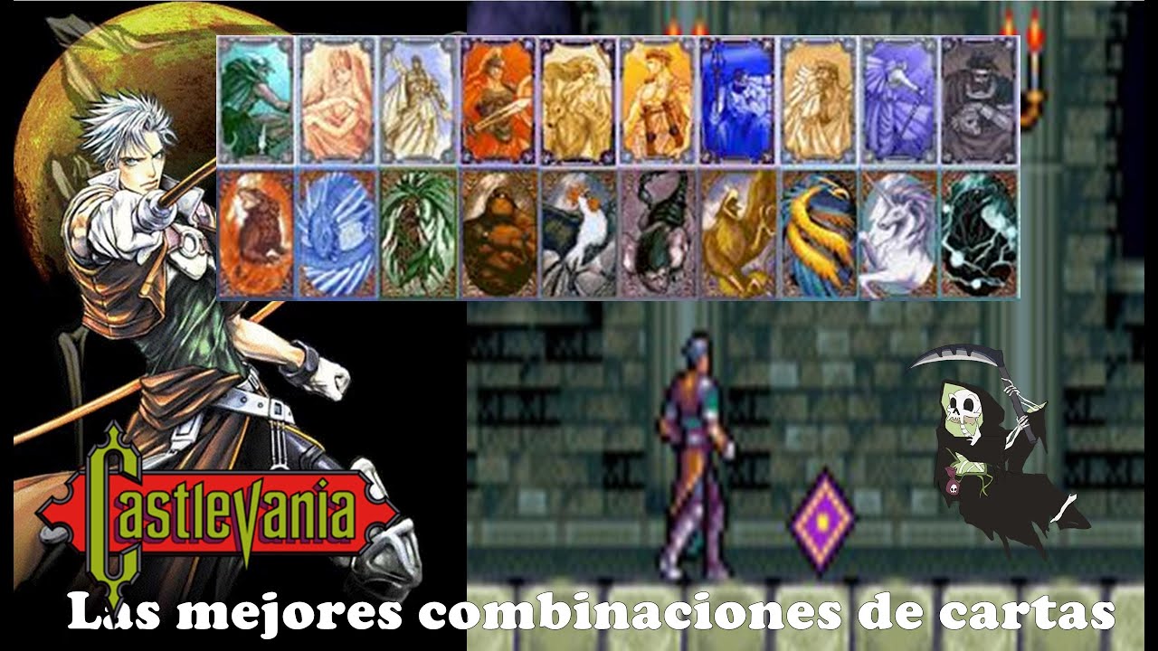 Las mejores combinaciones de cartas para castlevania Circle of the moon
