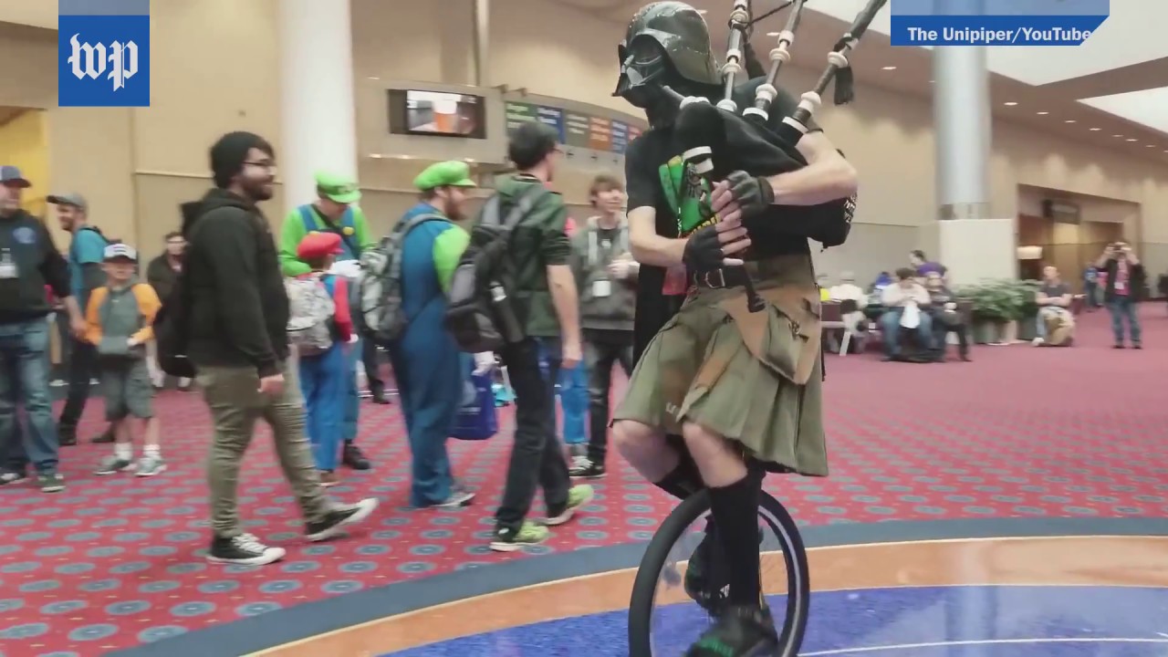 Watch the &lsquo;Unipiper&rsquo; take down a Star Wars walker