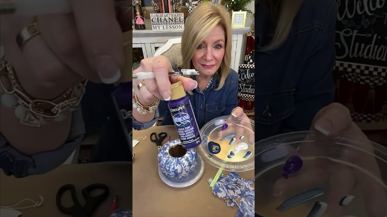 How To Decoupage A Pumpkin With Napkins