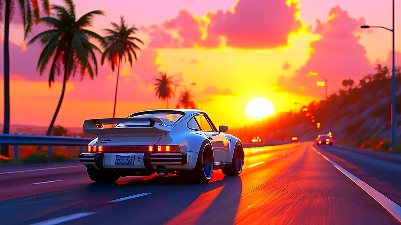 Sunset Highway Dream 🌅 | 1 Hour of 80s Synthwave