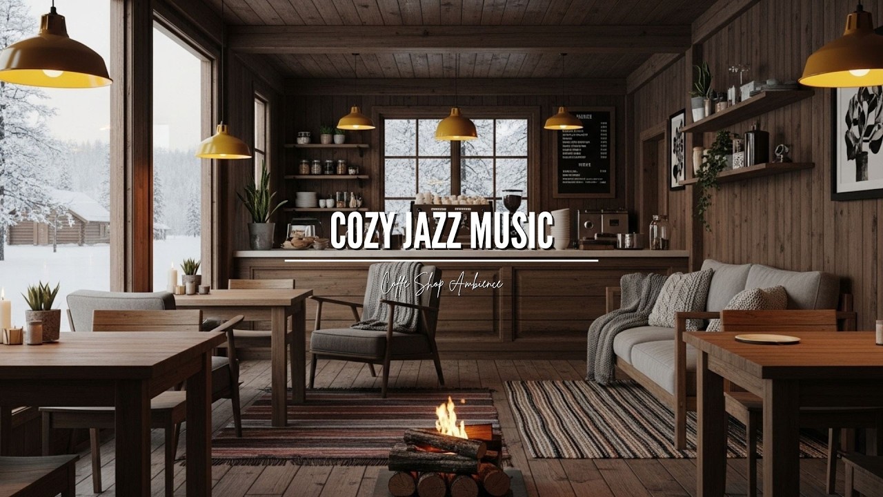 Lofi Winter Café Jazz ❄️ Soft Piano Music for Studying, Working, Focusing & Sleeping