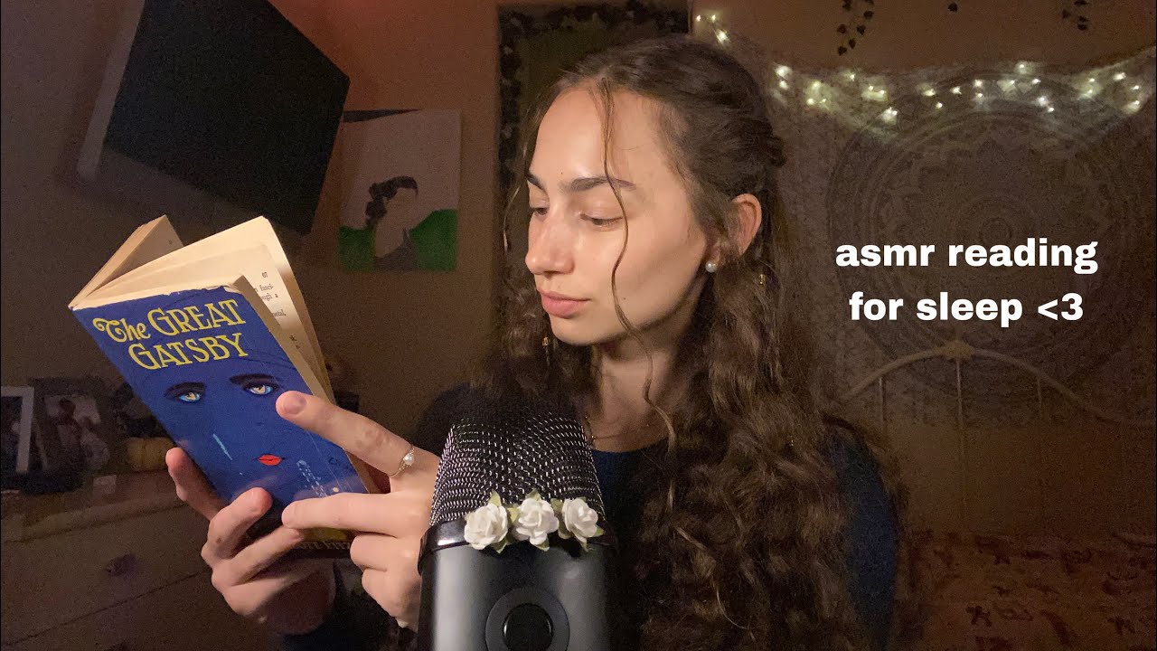 asmr soft reading for deep sleep - the great gatsby 
