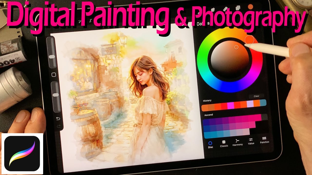 From Photo to Painting – Serene Street Scene in Procreate | 写真から絵画へ – プロクリエイトで描く穏やかな街角