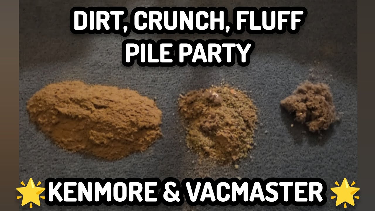 Natural Crispy Dirt, Crunch and Fluff Piles w/ the Lazy Girl Sifting Method | Vacuum ASMR | Relaxing