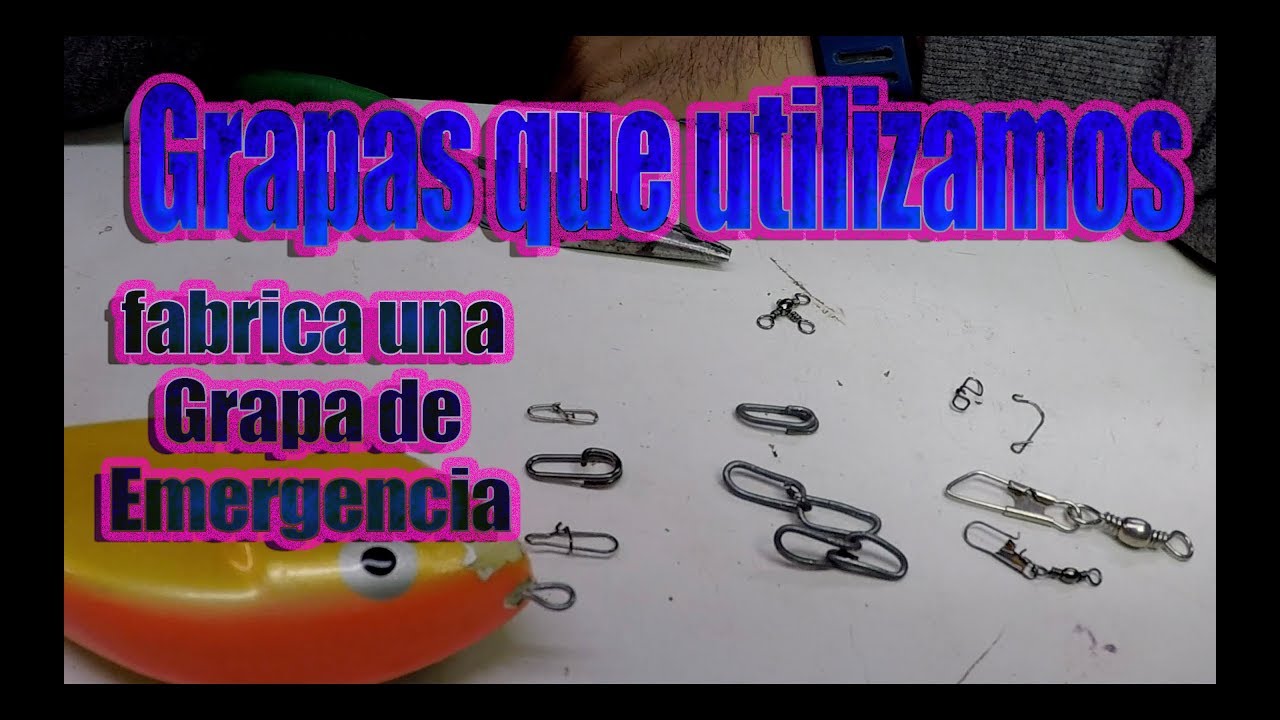 🔵 Que grapas utilizamos Pesca Spining / Hazlo tu mismo