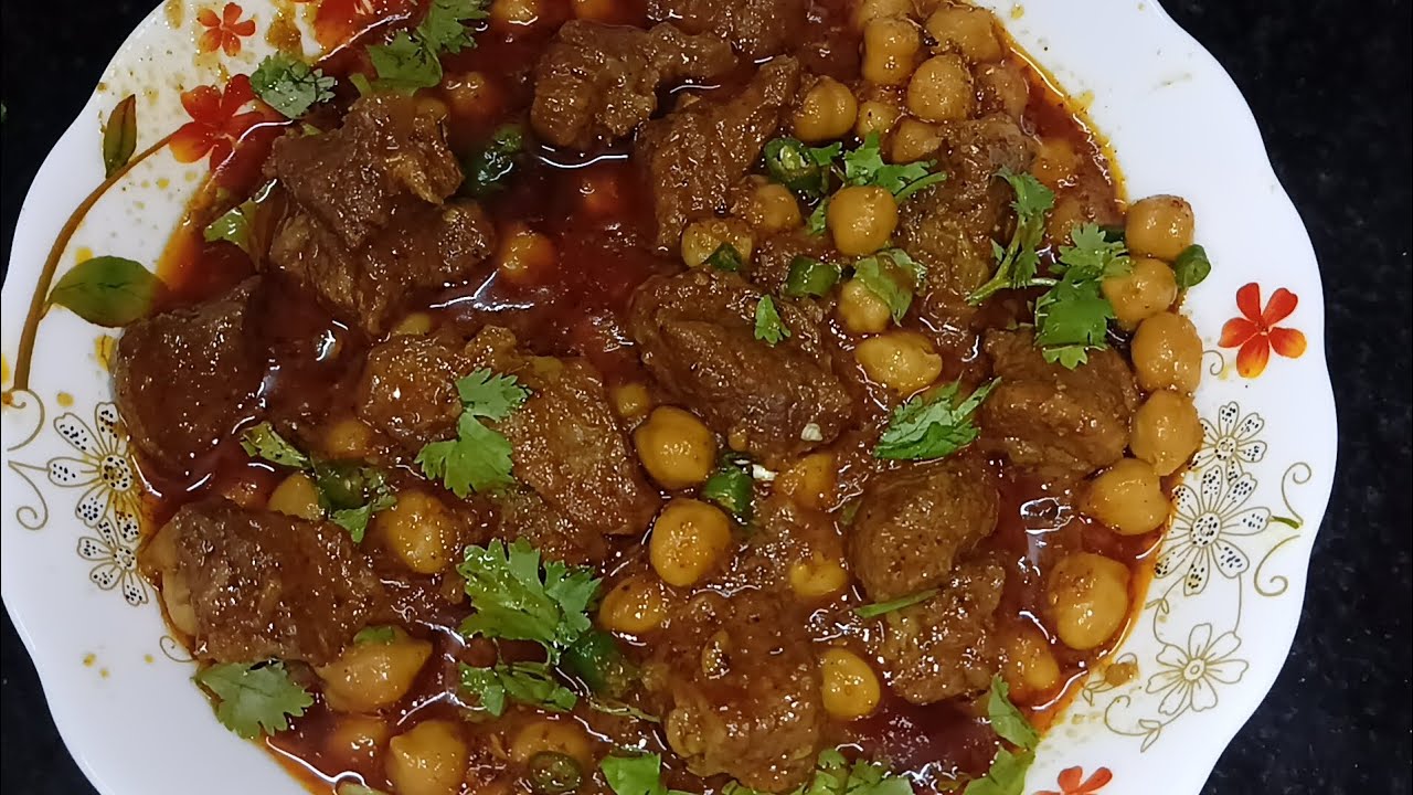CHOLA GOSHT KI RECIPE| Chola Ki Recipe|Very Enjoyable Chickpea And Meat Recipe|