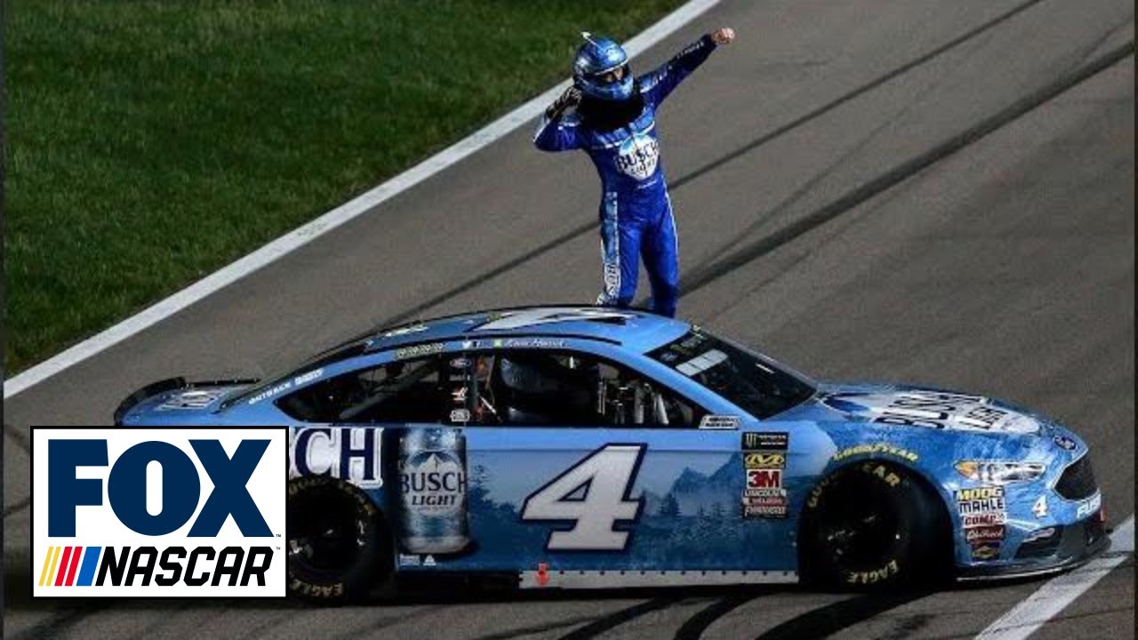 Kevin Harvick scores his fifth win of the year | 2018 KANSAS | NASCAR on FOX