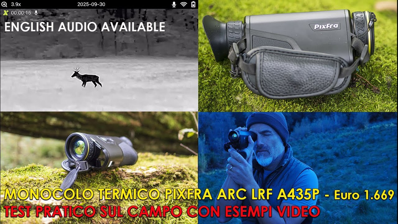 Pixfra ARC LRF A435P: il miglior  monocolo termico sotto i 1700 €? Prova sul campo!