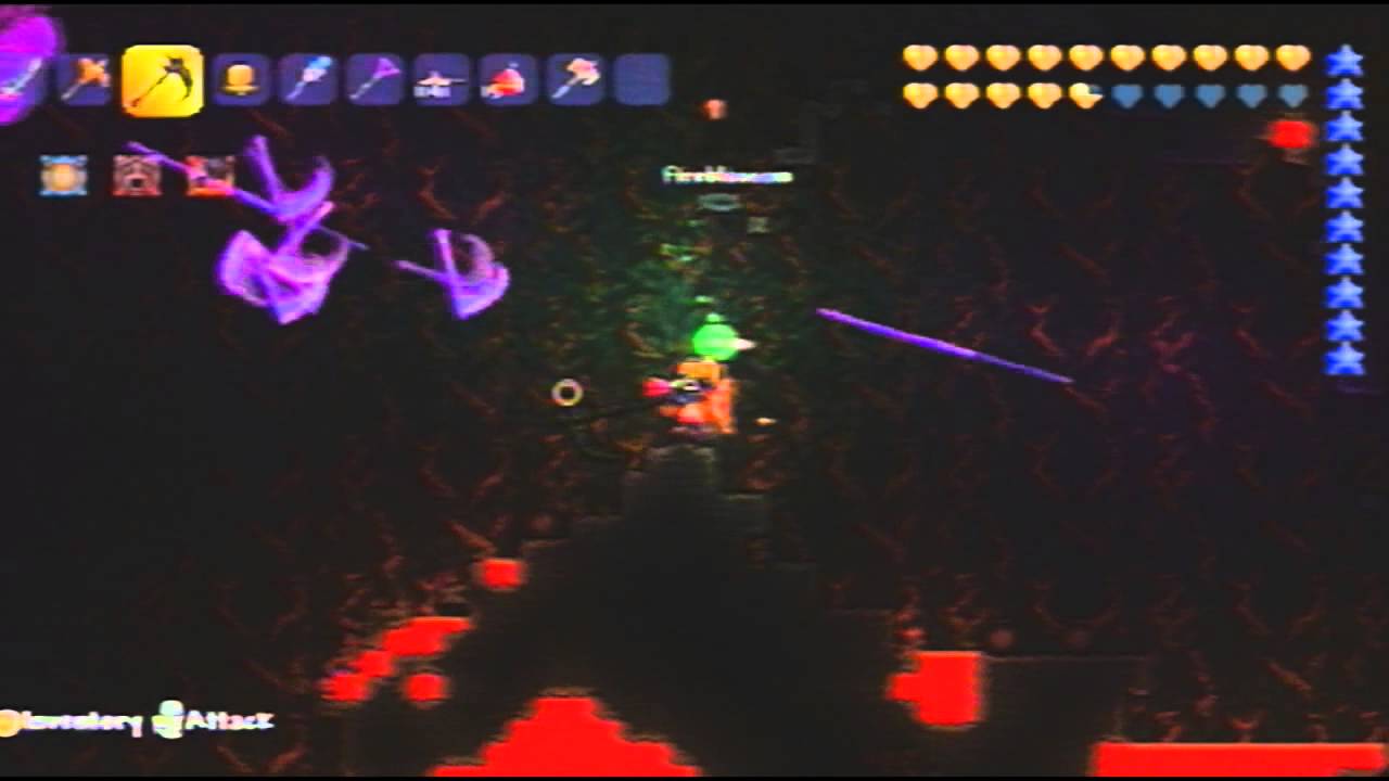 Terraria Xbox 360 - Wall Of Flesh in 55 Seconds - FacchiniBR