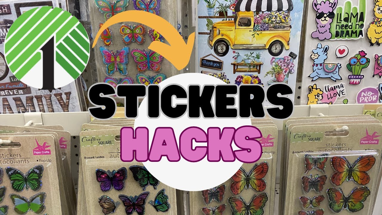 These Dollar Tree Sticker Hacks Are Genius