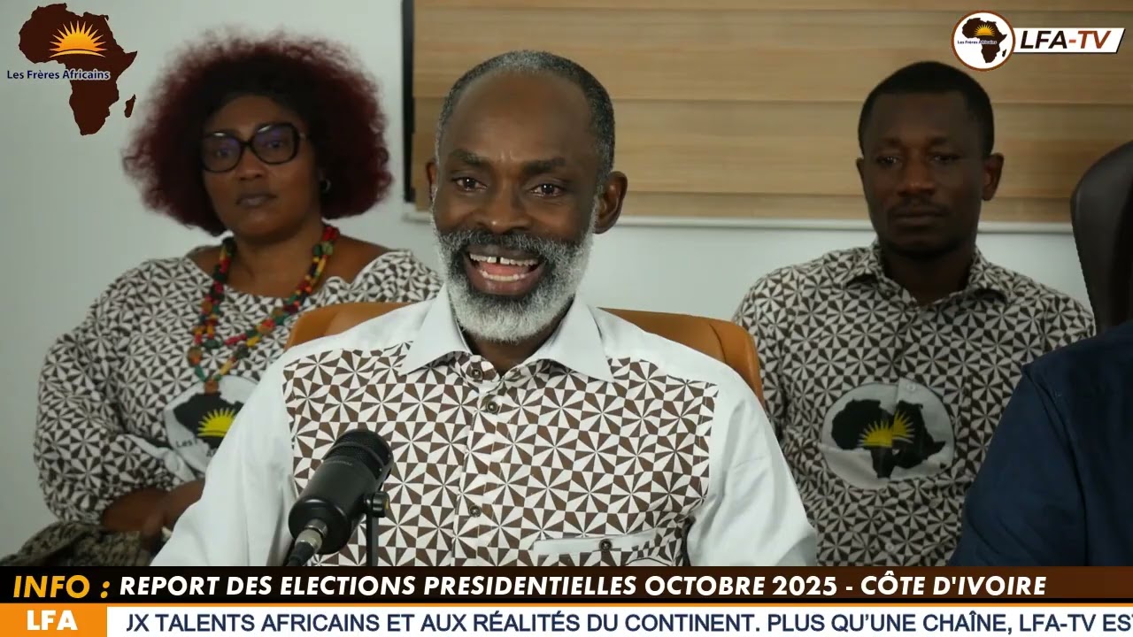 FLASH INFO │Communiqué │Report des élections présidentielles d'Octobre en Côte d'Ivoire