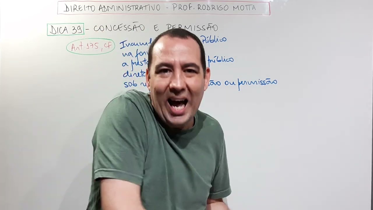 Concess&atilde;o e Permiss&atilde;o de Servi&ccedil;os P&uacute;blicos - Direito Administrativo - Prof. Rodrigo Motta