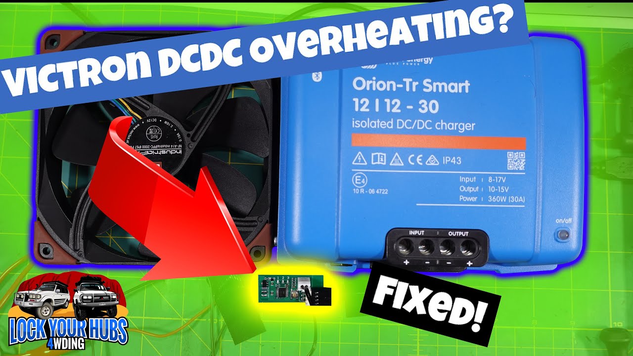 Keeping It Cool: Victron DCDC Charger with Smart Temperature-Controlled PWM Noctua Fan