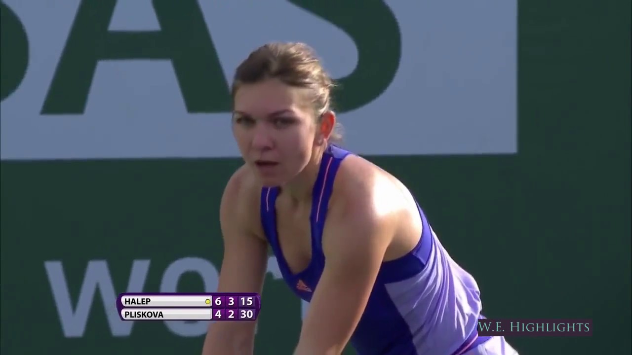 Simona Halep vs  Karolina Pliskova Highlights IW 2015