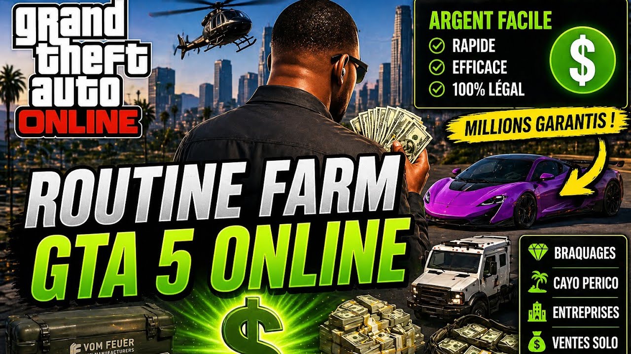 ROUTINE FARM EFFRAYANTE.. | GTA 5 Online PS5 FR