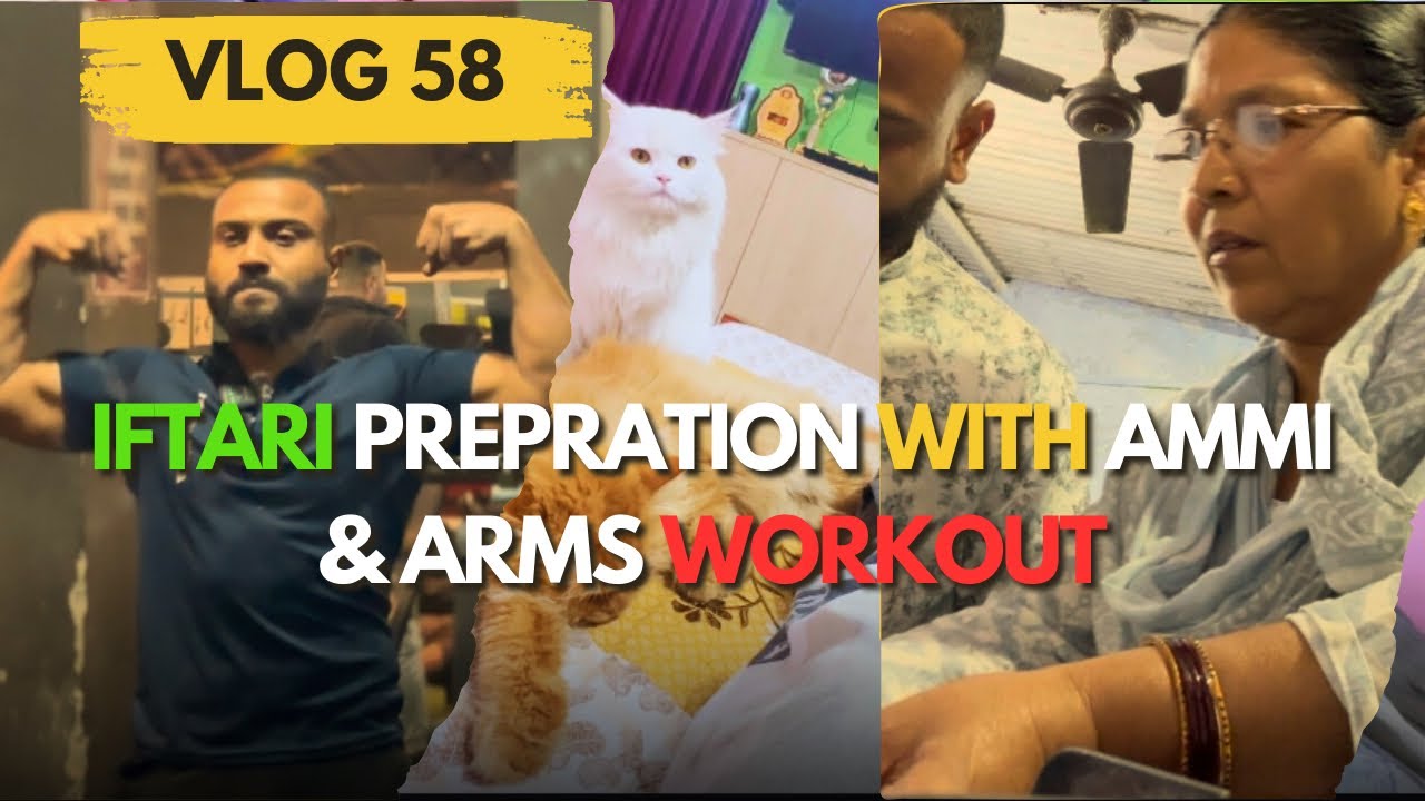 VLOG 58 | 2nd Jumma | Iftari | Arms workout |