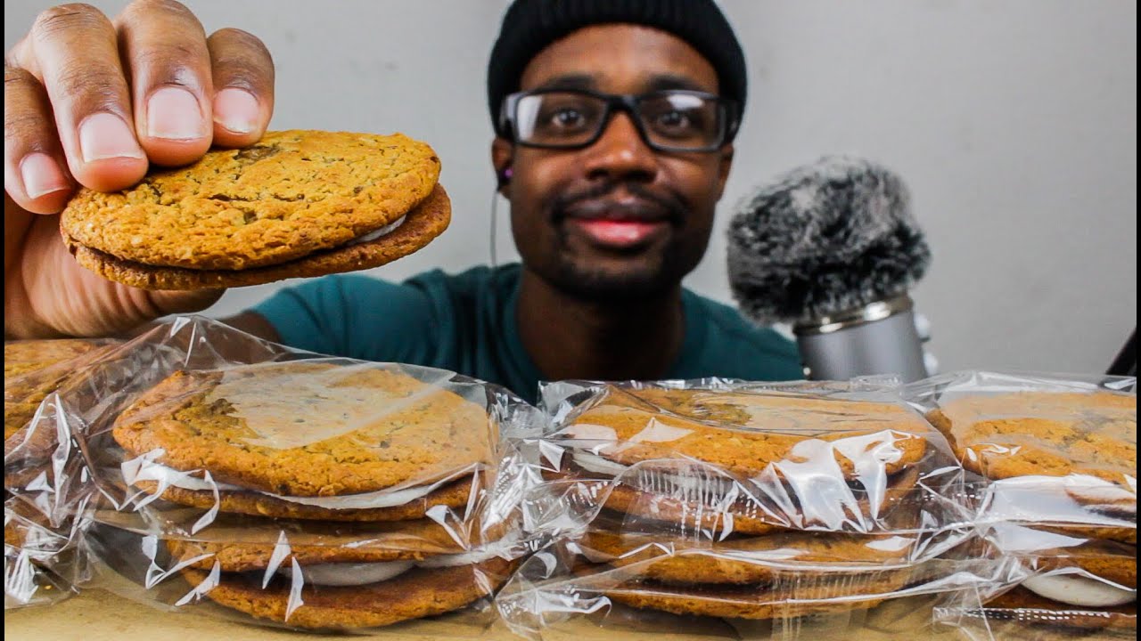 ASMR EATING OATMEAL CREAM PIES | ASMR TY