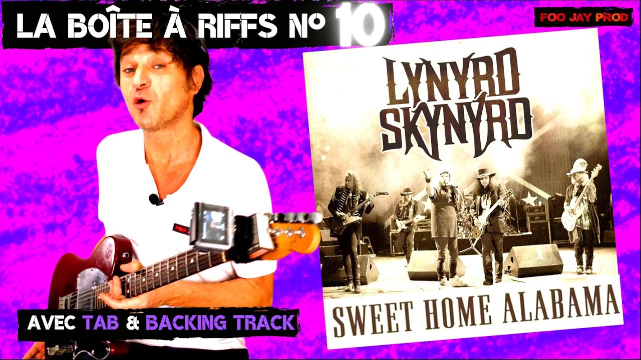 Sweet Home Alabama tuto guitare FACILE A DIFFICILE Lynyrd Skynyrd - Guitare 1 originale