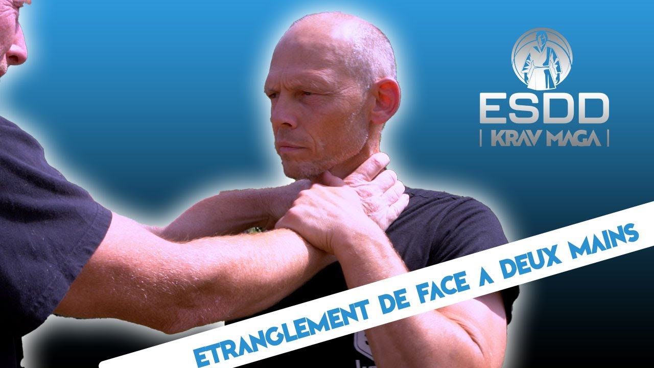 KRAV MAGA NORD   15   ETRANGLEMENT DE FACE A DEUX MAINS