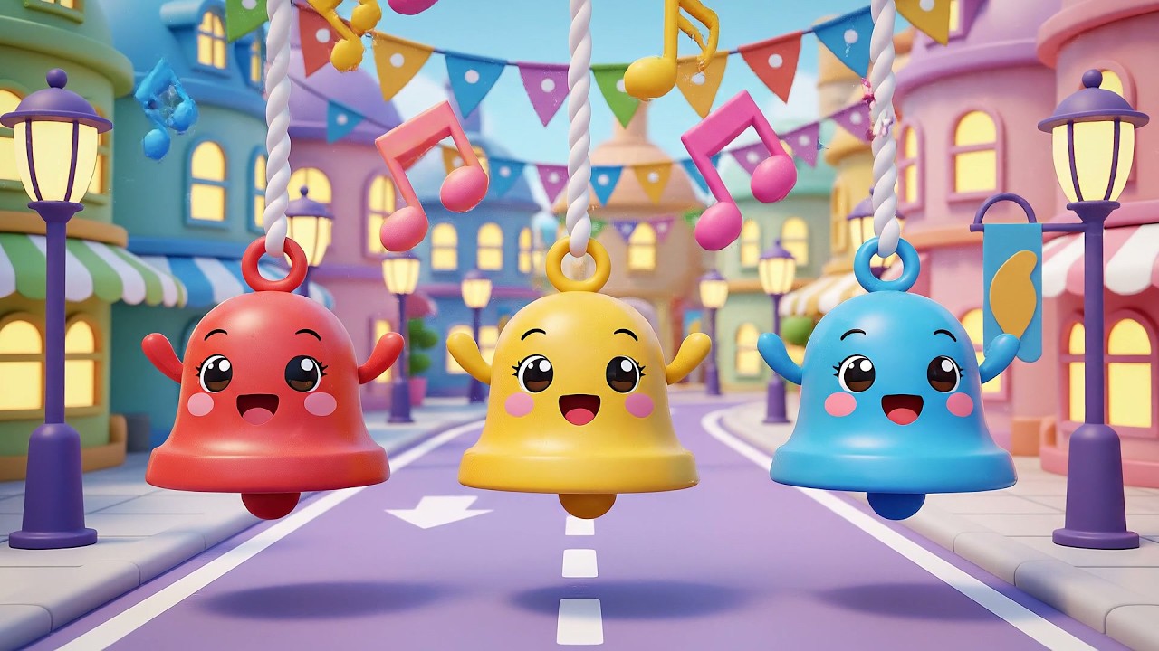 Три маленьких музыкальных колокольчика: Динь-динь-динь | Музыкальные инструменты и детские песни