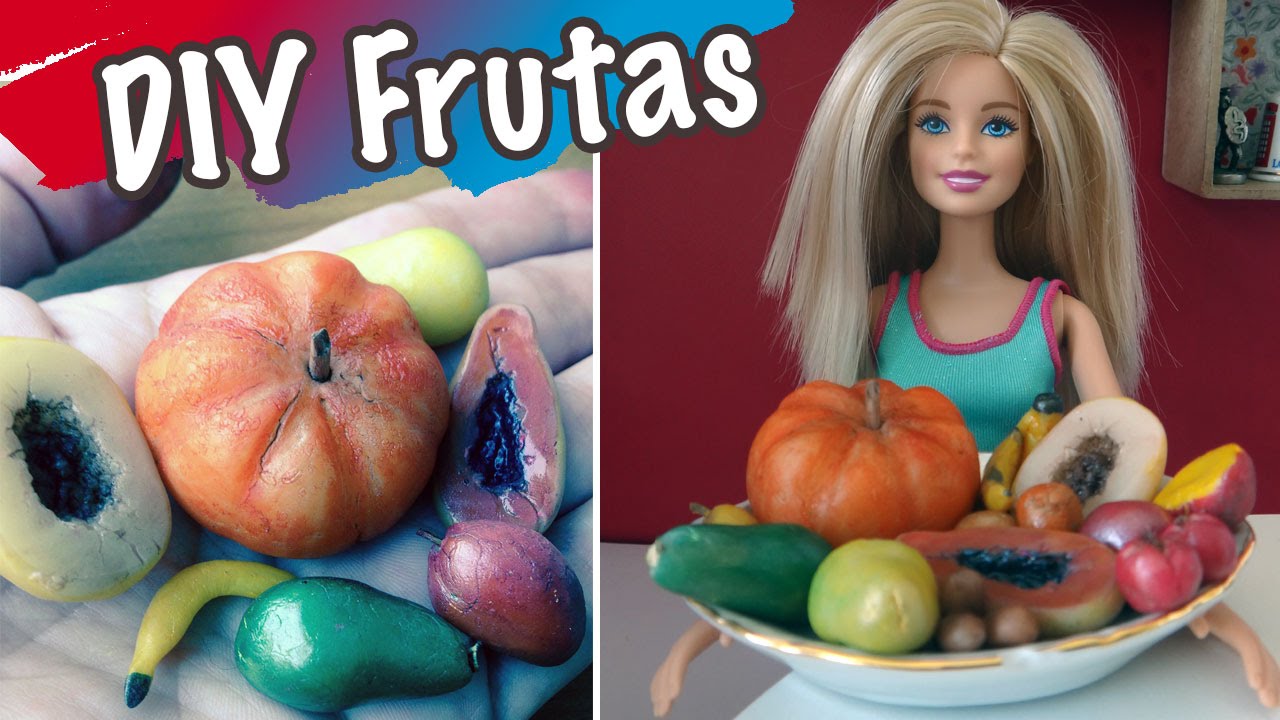 Miniatura de Frutas para Barbie, MH e outras bonecas - Como fazer?