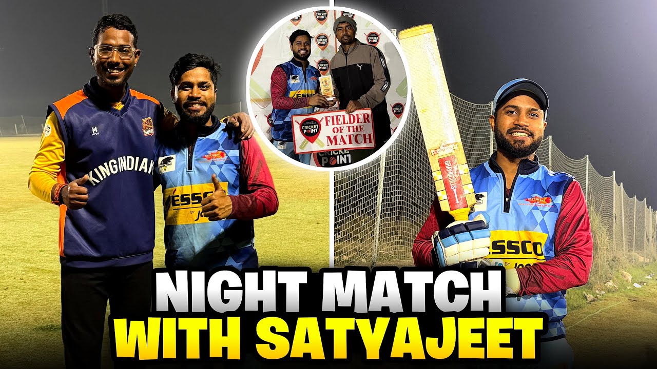||NIGHT MATCH AT CRICKET POINT🏏||400+ RUNS SCORED IN A MATCH😱🧨||FIELDER OF THE MATCH🏆🥰||