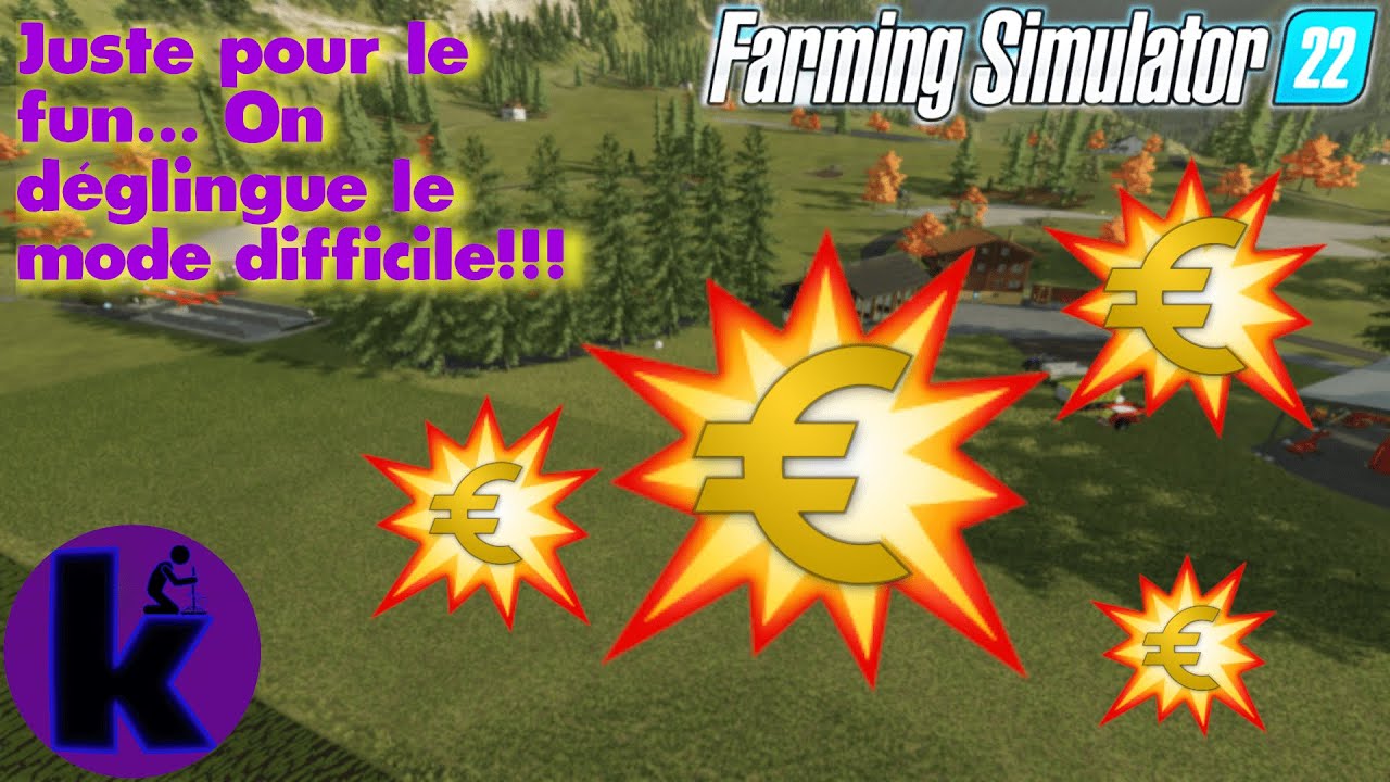 Fs22 tuto! Gagner un max d'argent avec un départ qui déglingue le mode partir de zéro!