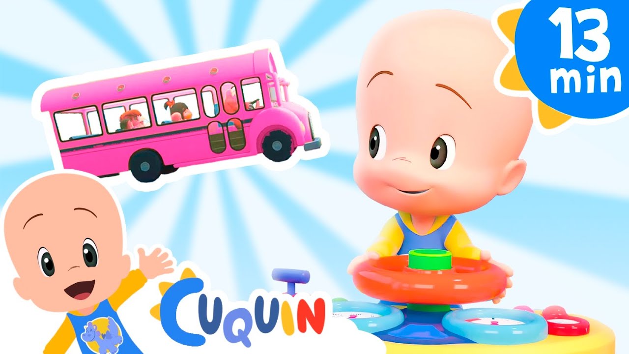 The Wheels on the pink bus | Sing with Cleo & Cuquin