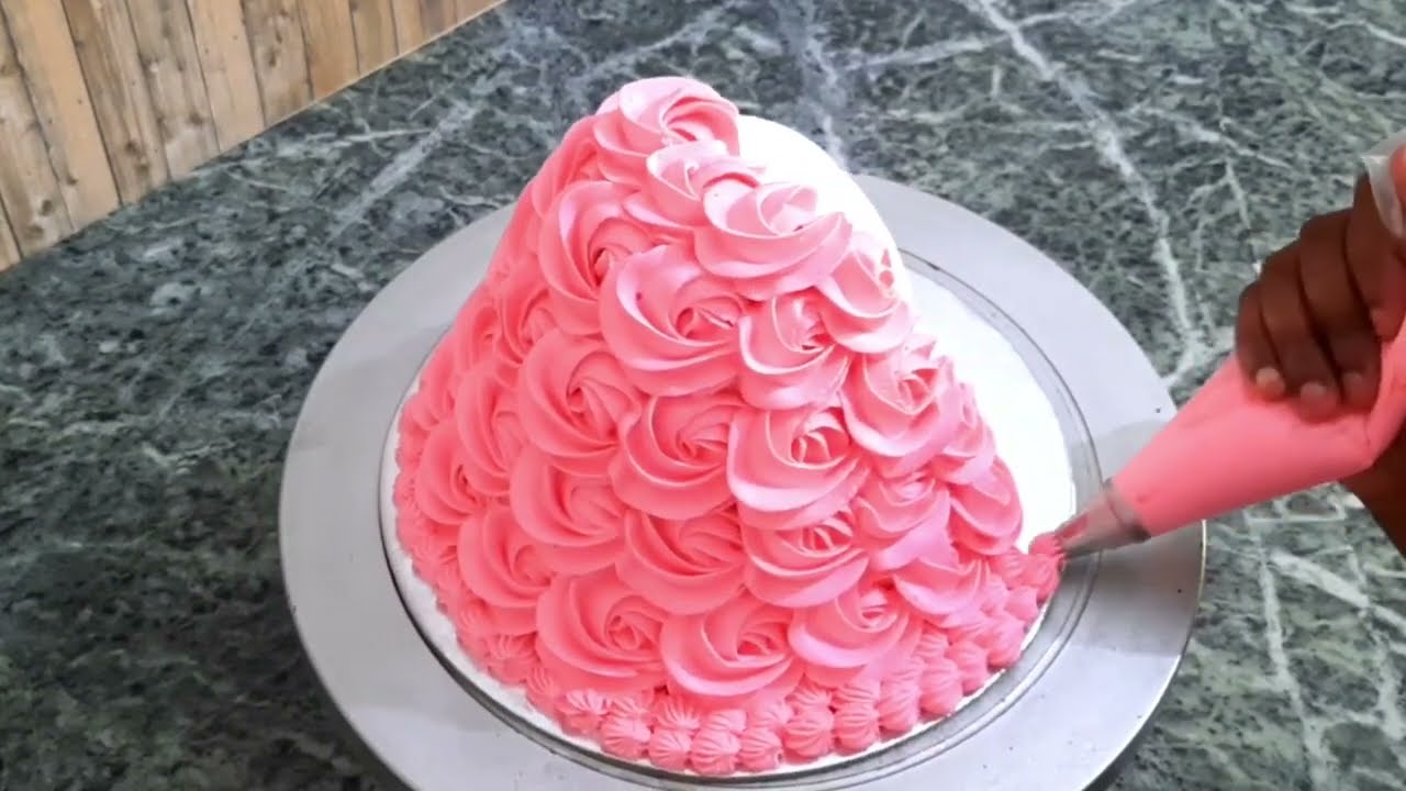 Barbie Doll Cake Decorations | 1 Kg Doll Cake Design | Doll Cake At Home | How To Make Doll Cake |