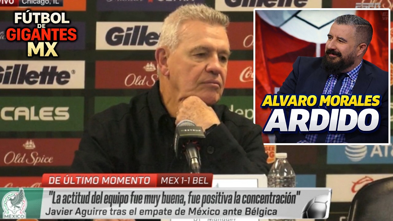 &iexcl;AGUIRRE MANDA A CALLAR A ALVARO! Habla en Conferencia de Prensa despu&eacute;s de EMPATAR 1-1 vs Belgica