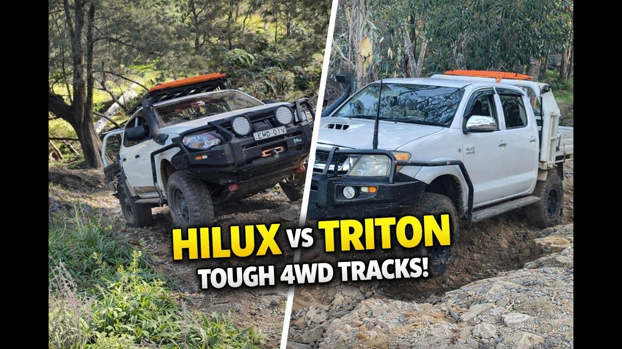 The Pinical fire trail with a hilux and triton 26:04:24