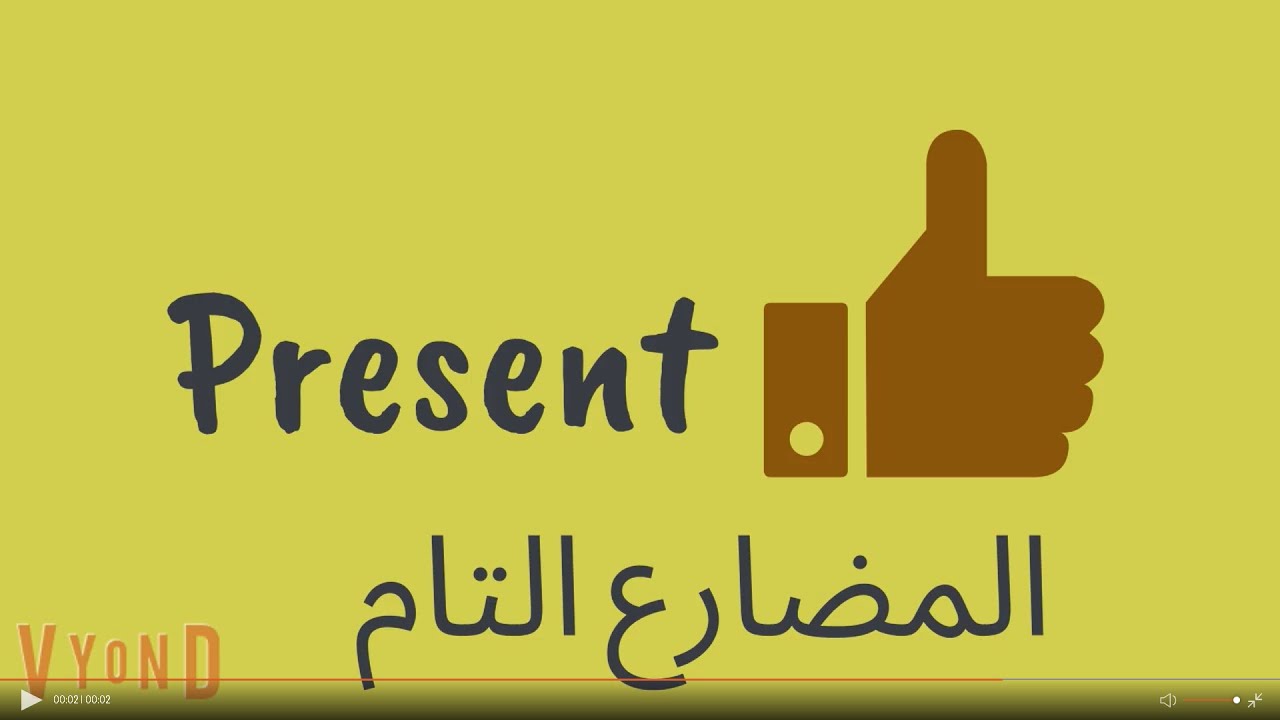 سرح  قاعدة المضارع التام/present perfect