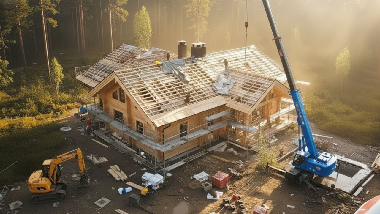 FROM LOG TO LUXURY CABIN: A WILD BUILD SURROUNDED BY NATURE