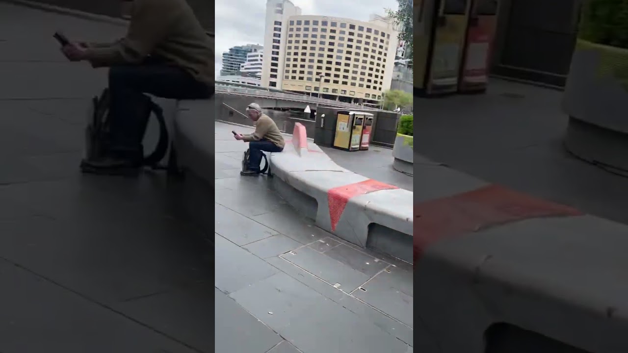 Melbourne today protest barricade police officers 