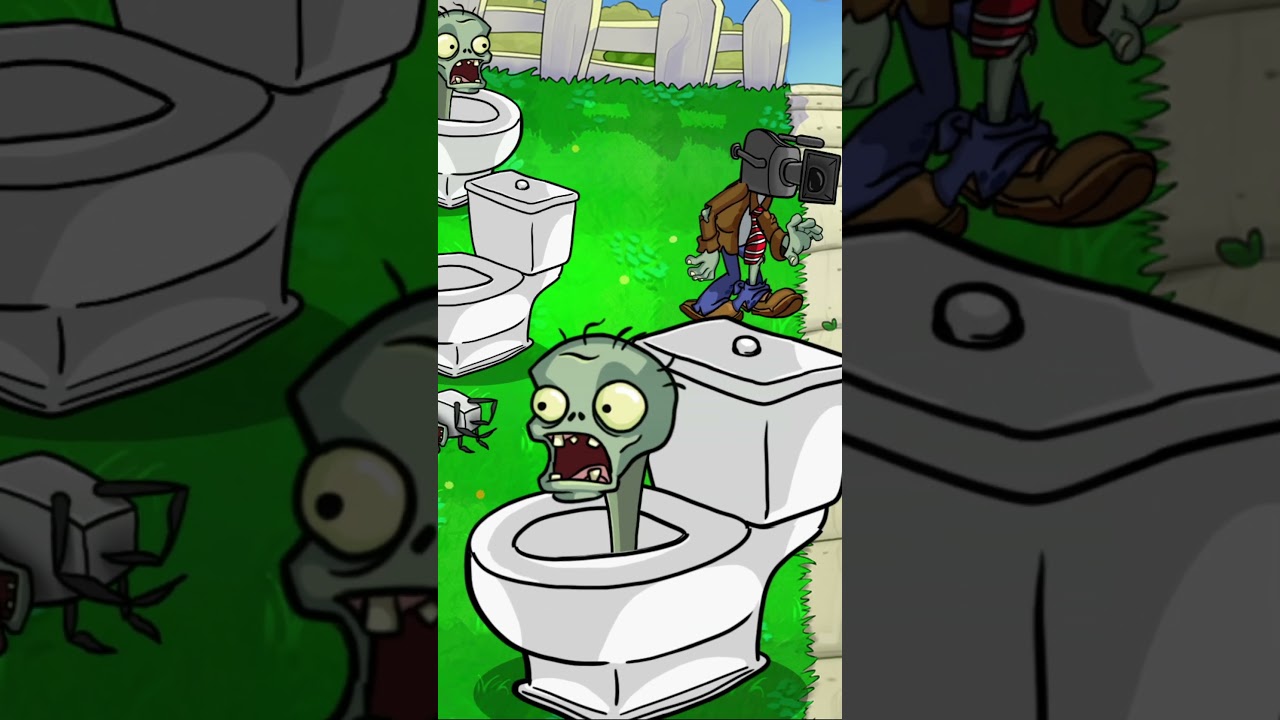 Zombie skibidi 04 - funny animation #pvz2 #meme #skibiditoilet