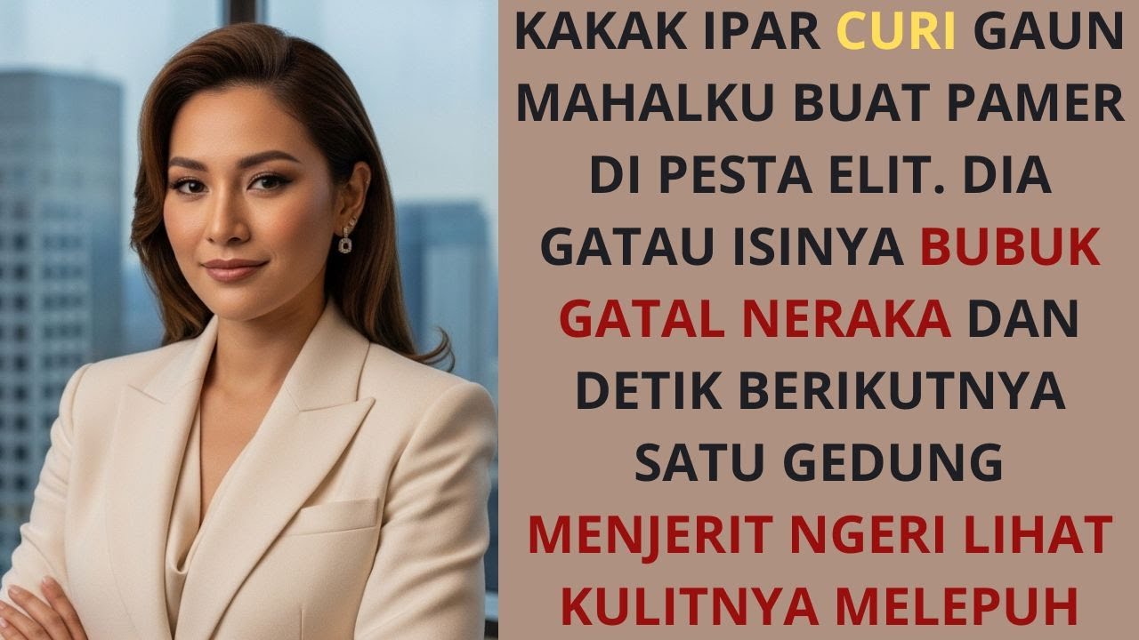 GAUN MAHALKU DICURI TUK PAMER DI PESTA ELITE TANPA DIA DISADARI SUDAH KU MASUKKAN BUBUK GATAL NERAKA