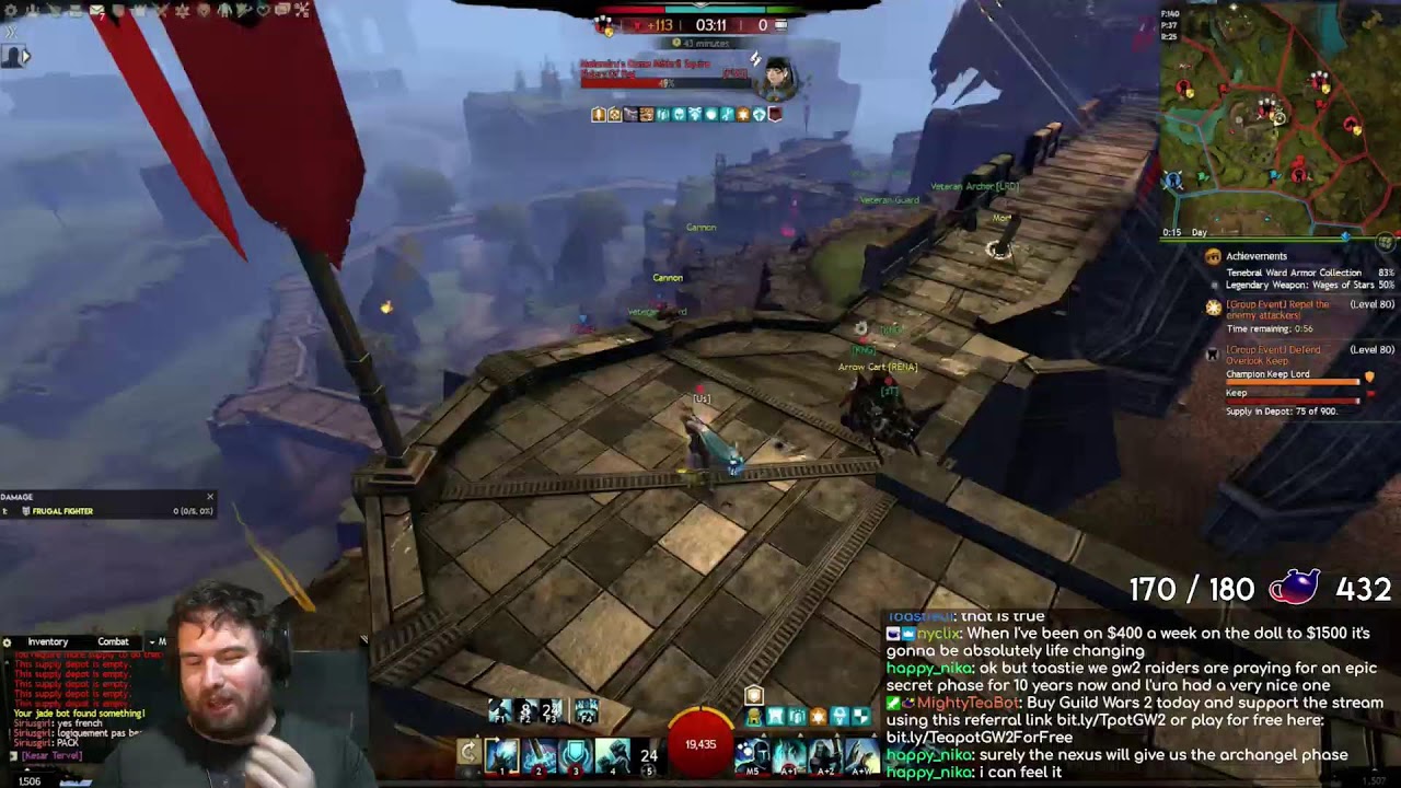 !DROPS TOURNAMENT OF LEGENDS TODAY, MASSIVE FARMING, INSANE CONTENT !gw2 !wehype !colin !meme