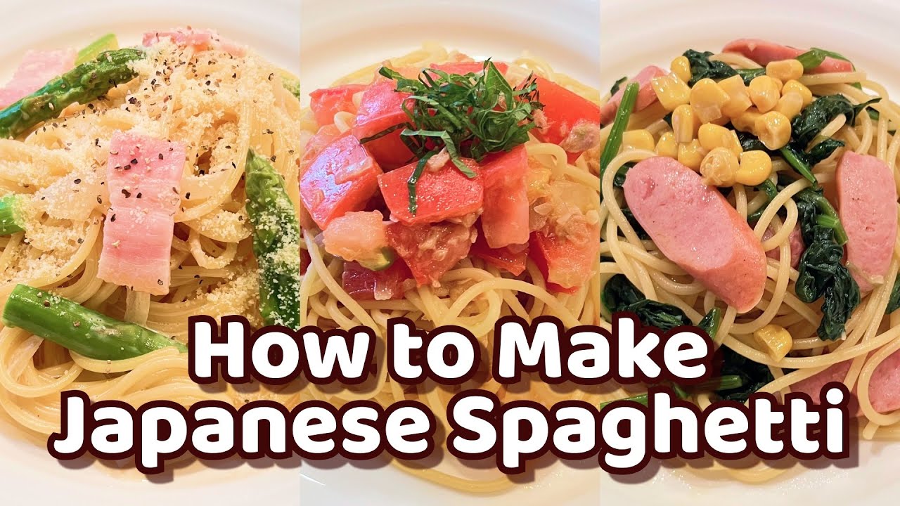 3 Easy 15 Min Japanese Style Spaghetti -  Revealing Secret Recipes!