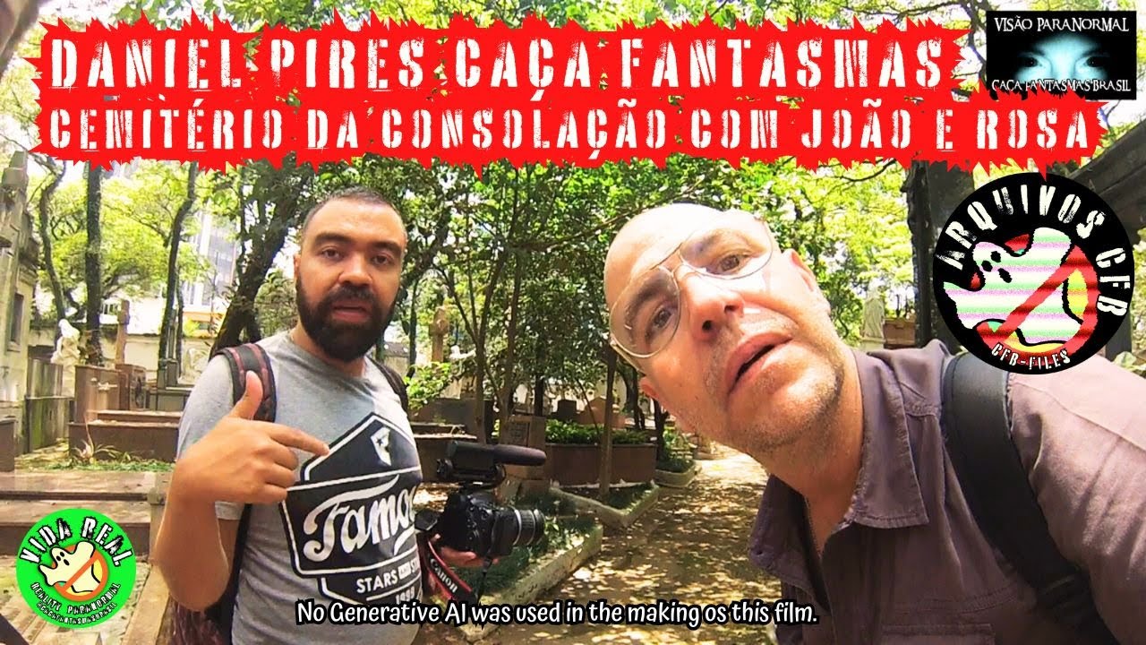 Daniel Pires Caça Fantasmas no Cemitério da Consolação @ArquivosCFB @Daniel Pires, o Lenda