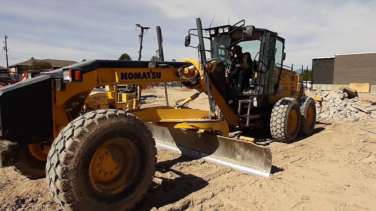 How to set up topcon GPS on a Komatsu grader