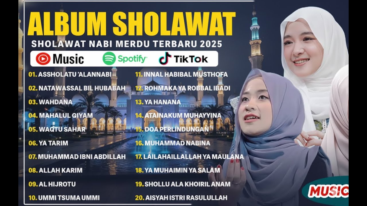 TANPA IKLAN, SHOLAWAT MERDU PENYEJUK HATI 2025, FULL ALBUM #sholawat #viral #sholawatnabi