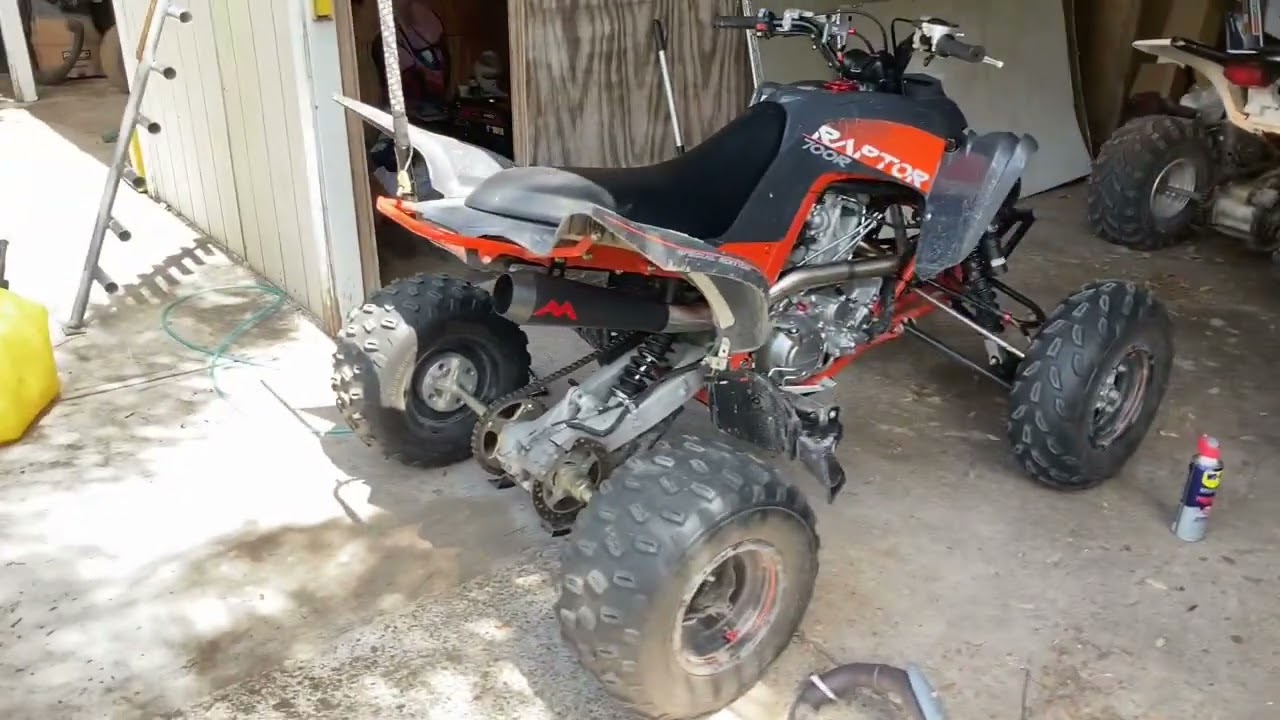 2023 SE Yamaha Raptor 700 Monster in frame megahurts dragpipe