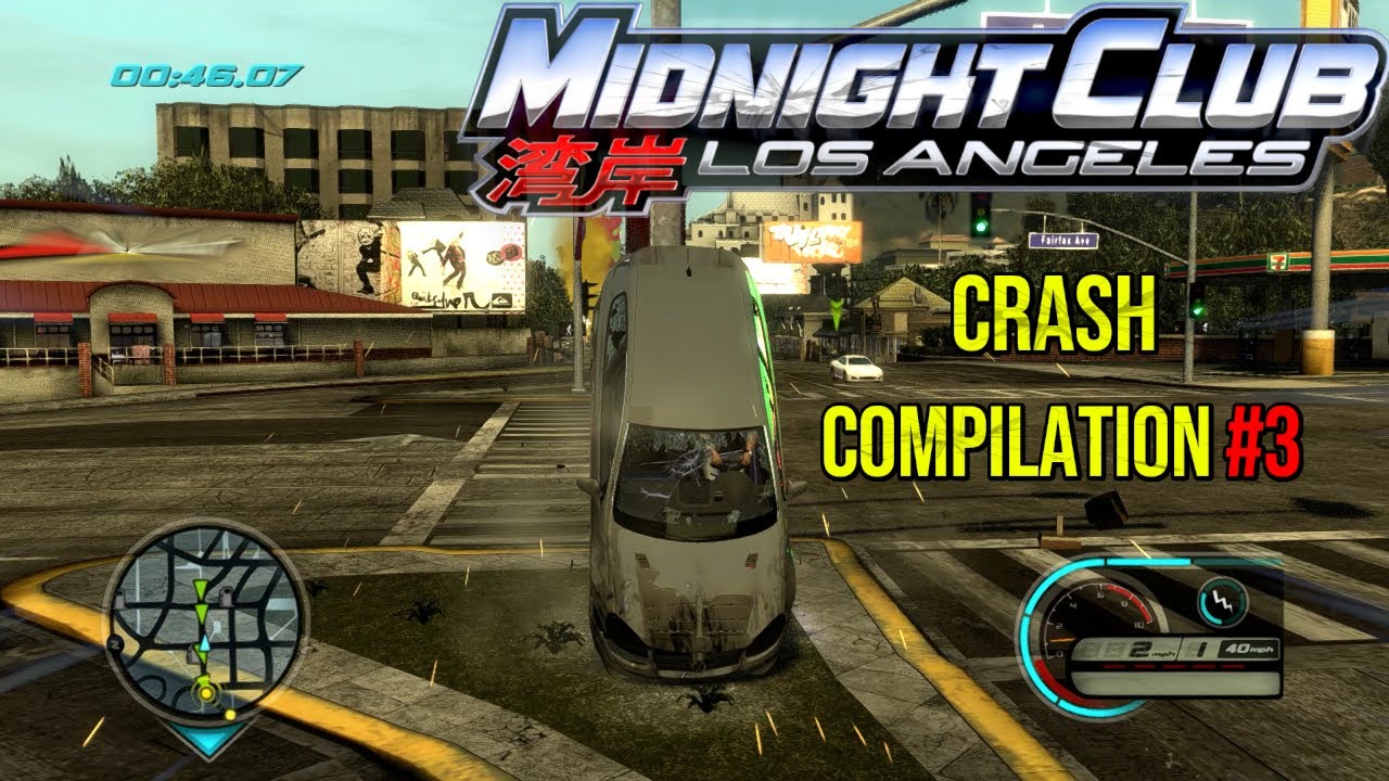 Midnight Club Los Angeles Brutal Crashes and Fails Compilation #3
