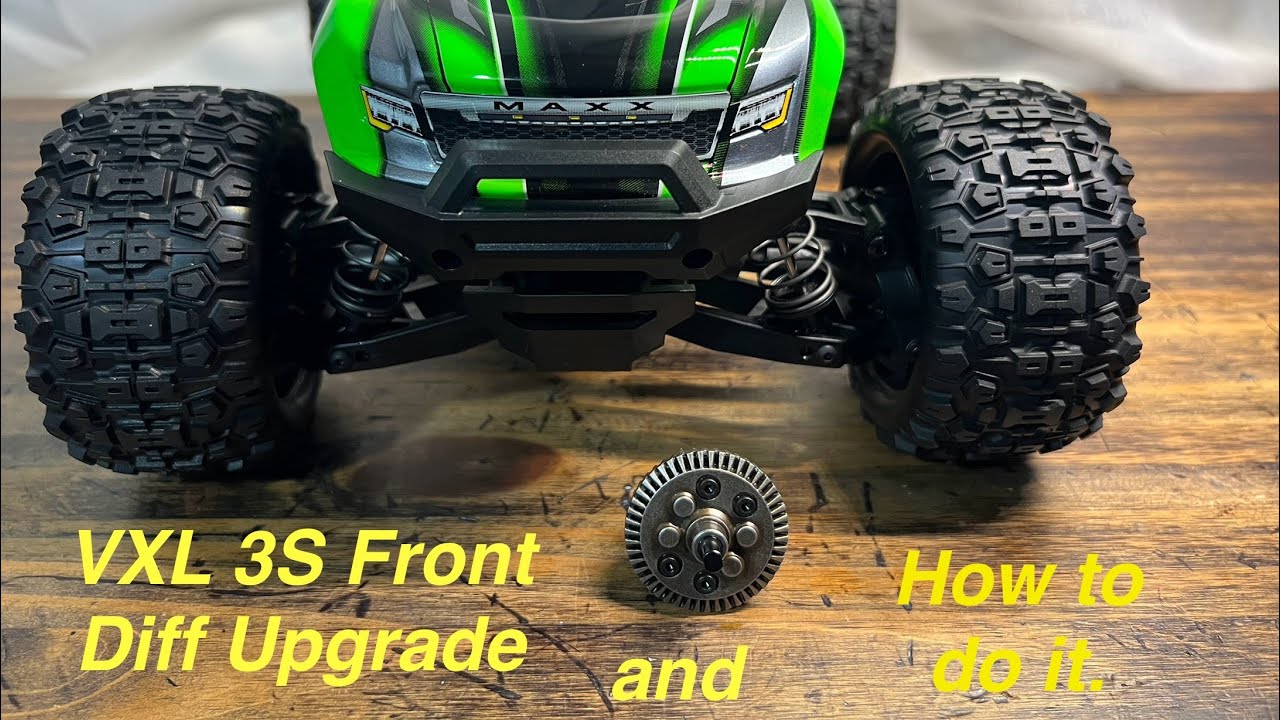 Traxxas Mini Maxx VXL 3s Front Diffs Upgrade