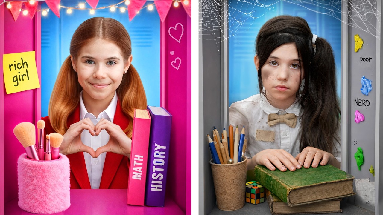 Rich vs Poor School Adventure about Friendship
