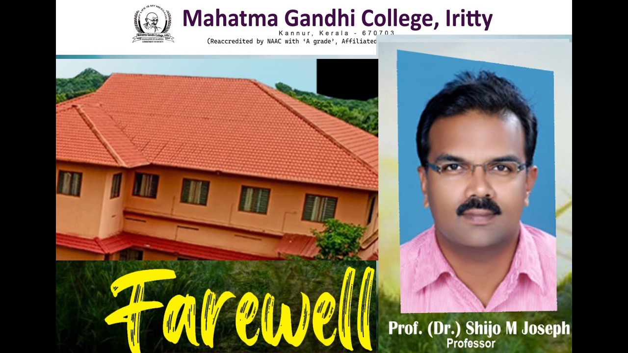 പ്രൊഫ. ഡോ. ഷിജോ എം. ജോസഫ്  Professor Department of Computer Science  Former Principal in Charge